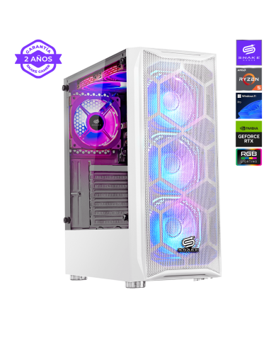 Pc Snake Gamer Vibora White V3 AMD Ryzen 5 5600GT, RTX 3050, 16GB RAM + 512GB SSD, Windows 11 Pro