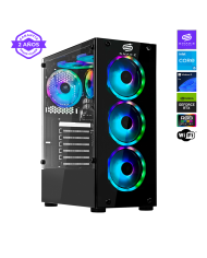 Pc Snake Gamer Vibora Black V6 AMD Ryzen 5 5500, RTX 3050, 16GB RAM + 1TB SSD, Windows 11 Pro
