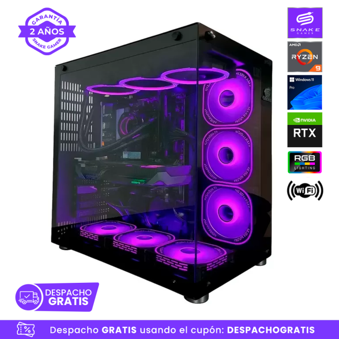 PC Snake Gamer Black Mamba Ryzen 9