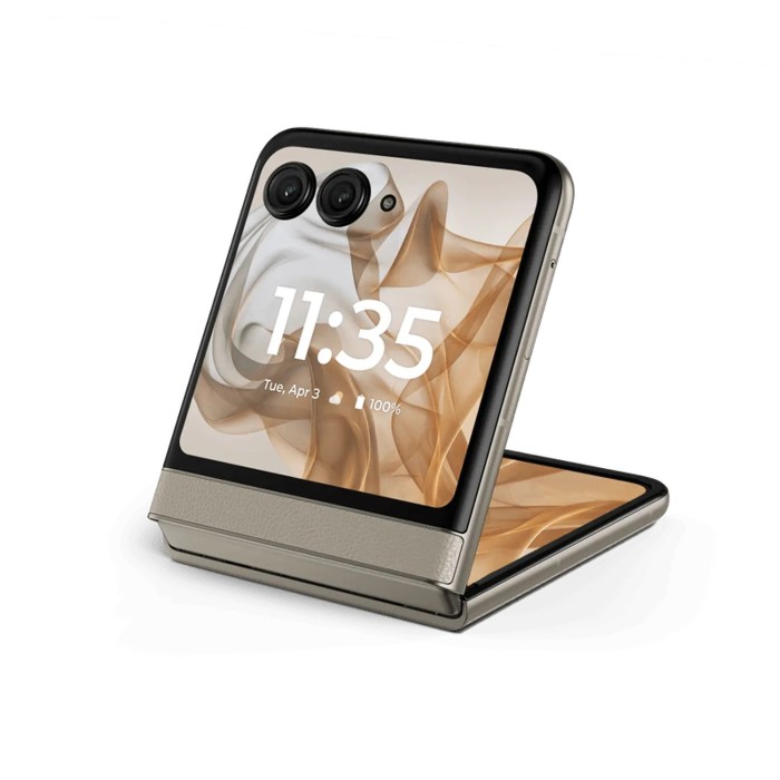 Teléfono Celular Motorola Moto Razr 50 6.9" LTPO AMOLED 12GB RAM 512GB Beige