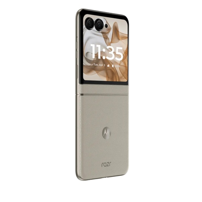 Teléfono Celular Motorola Moto Razr 50 6.9" LTPO AMOLED 12GB RAM 512GB Beige