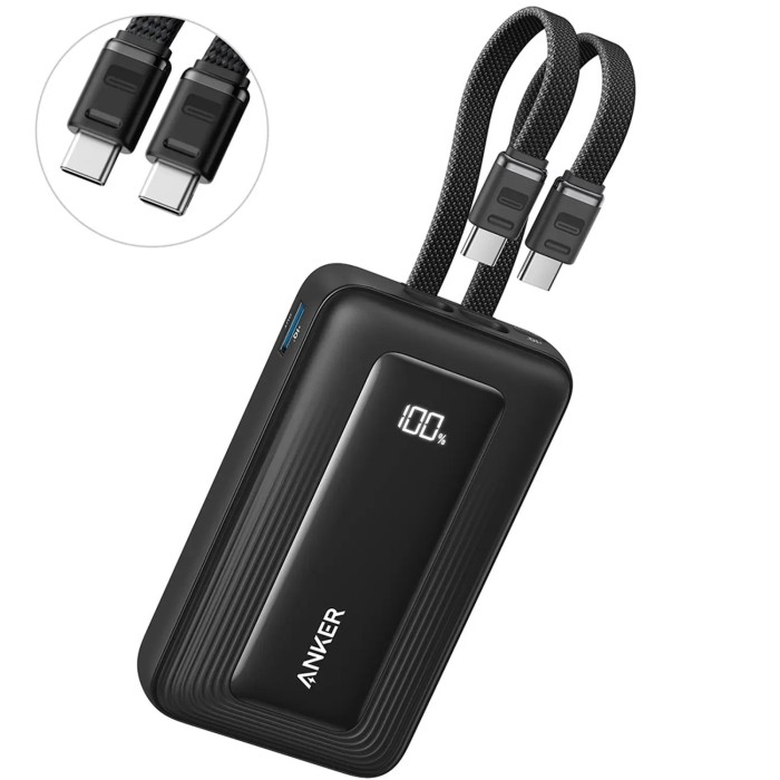 Cargador Portatil Power Bank Anker Zolo 10.000mAh 30W CUSB-C & Lightning Negro