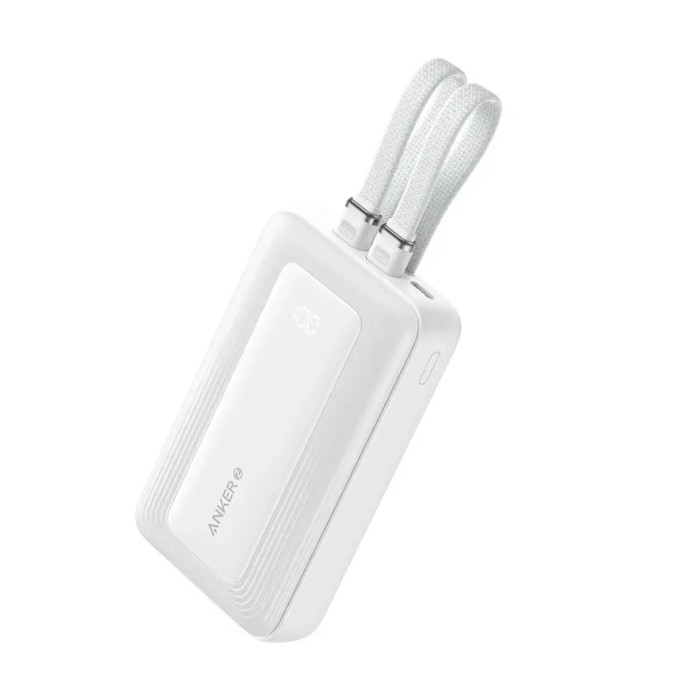 Cargador Portatil Power Bank Anker Zolo 10.000mAh 30W USB-C & Lightning Blanco