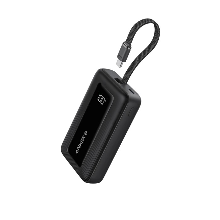 Cargador Portátil Anker Power Bank 10000mAh, 30W Cable USB-C Color Negro
