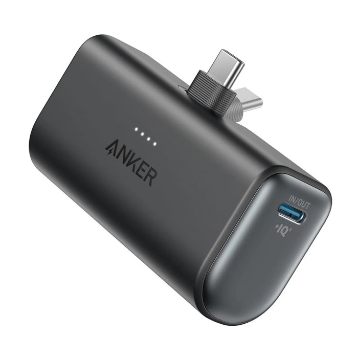 Cargador Portátil Power Bank Anker Nano 5000mAh USB-C Carga Rápida Negro