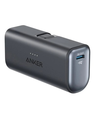 Cargador Portátil Power Bank Anker Nano 5000mAh USB-C Carga Rápida Negro