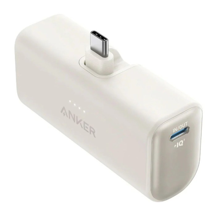 Cargador Portátil Power Bank Anker Nano 5000mAh USB-C Carga Rápida Blanco