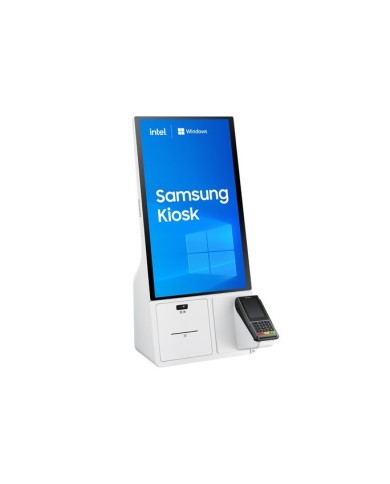 Pantalla Táctil Samsung Kiosk 24" FHD ADS Interactivo USB Win10 Blanco