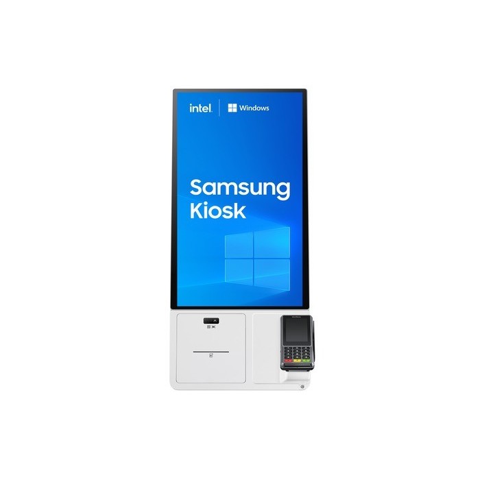 Pantalla Táctil Samsung Kiosk 24" FHD ADS Interactivo USB Win10 Blanco