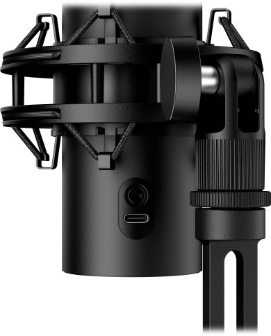 Micrófono para Streaming HyperX QuadCast S 2, ARGB, USB, 4 Patrones Polares, Black