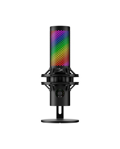 Micrófono para Streaming HyperX QuadCast S 2, ARGB, USB, 4 Patrones Polares, Black