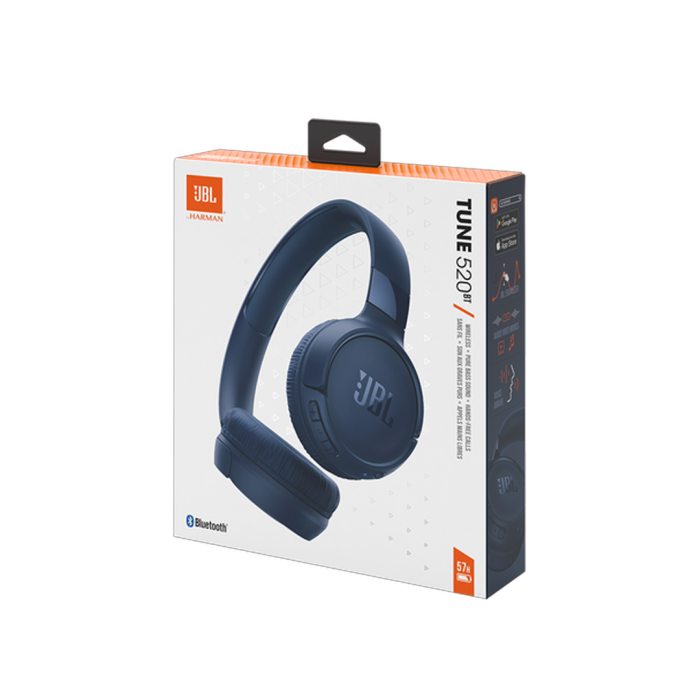 Audífonos Inalámbrico JBL Tune 520BT Pure Bass Bluetooth 5.3 color Azul Audífonos Inalámbrico JBL Tune 520BT Pure Bass Bluetooth 5.3 color Azul