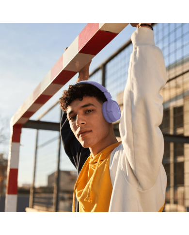 Audífonos Inalámbrico JBL Tune 520BT Pure Bass Bluetooth 5.3 color Morado