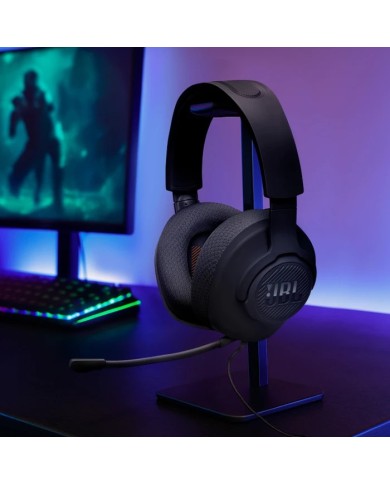 Audifonos Gamer Alámbrico JBL Quantum 100M2 Sonido Envolvente color Negro