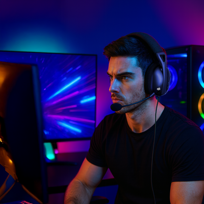 Audífonos Inalámbricos Snake Gamer Krait Bluetooth, USB 2.4 GHz, Jack 3.5, Negro