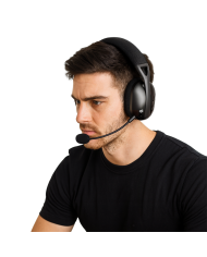 Audífonos Inalámbricos Snake Gamer Krait Bluetooth, USB 2.4 GHz, Jack 3.5, Negro