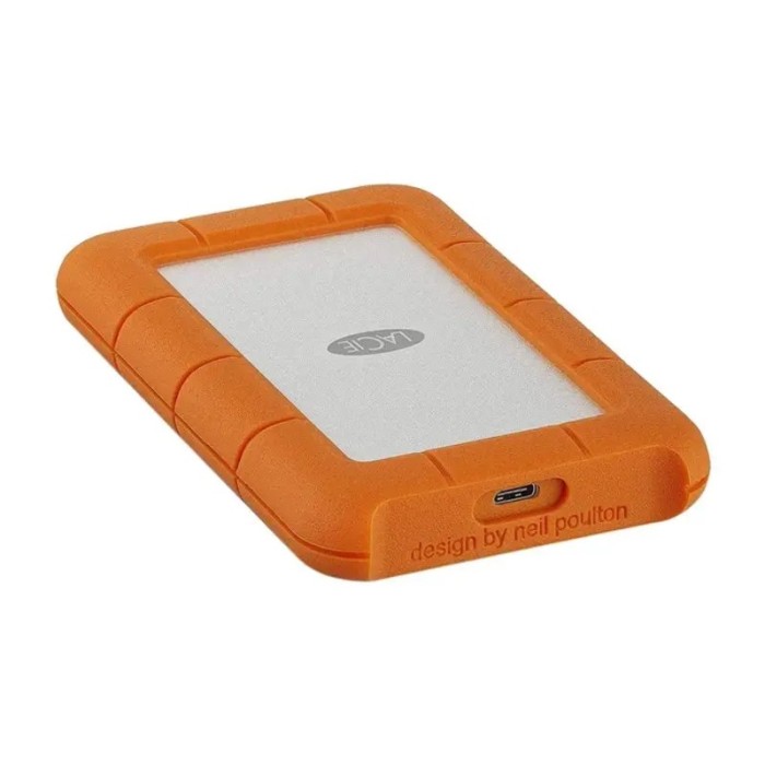 Disco Duro Externo Portatil LaCie Rugged USB-C 4 TB USB 3.1 Gen 1 USB-C Naranja