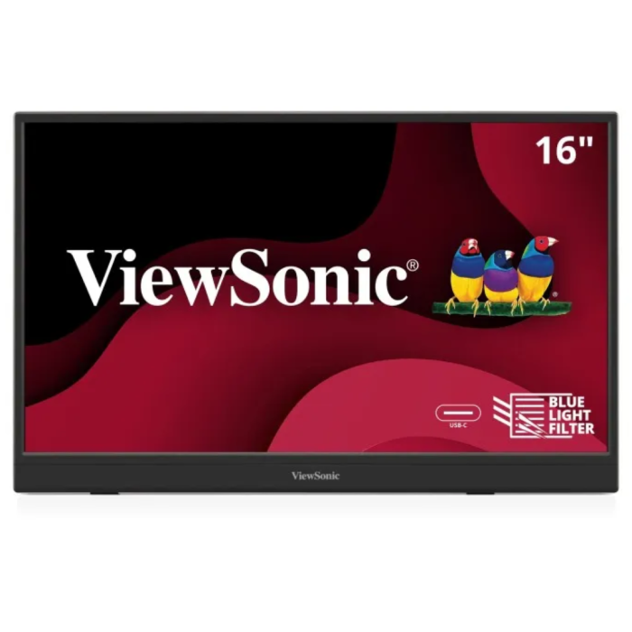 Monitor portátil  ViewSonic 15.6" 1080p IPS con USB-C y mini HDMI (VA1653)