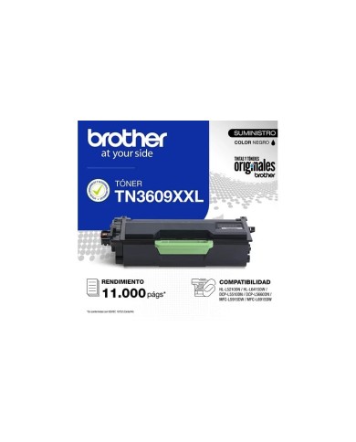 Cartucho de Toner Brother TN3609XXL XXL Negro
