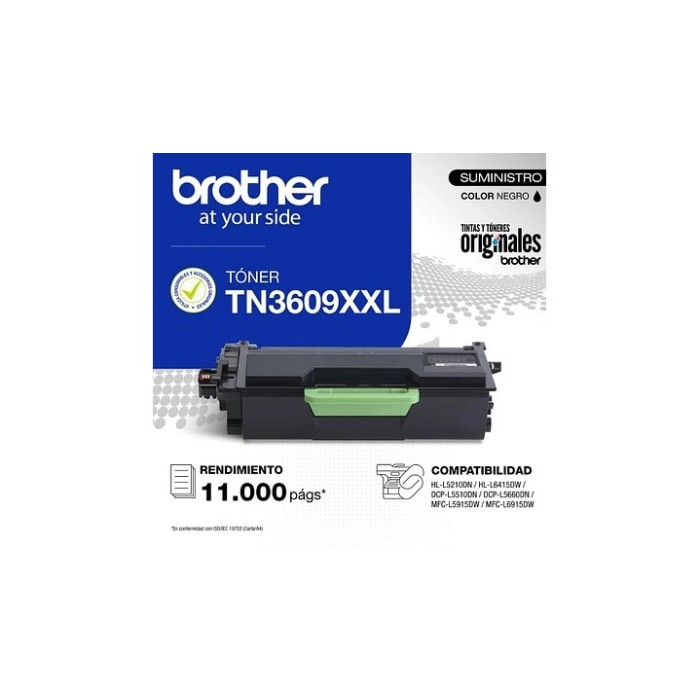 Cartucho de Toner Brother TN3609XXL XXL Negro