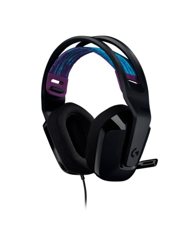 Audífonos Gamer Logitech G335 Alámbrico, conector 3.5mm Negro (CAJA ABIERTA)