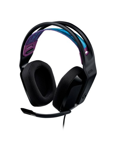 Audífonos Gamer Logitech G335 Alámbrico 3.5mm Negro (981-000977)