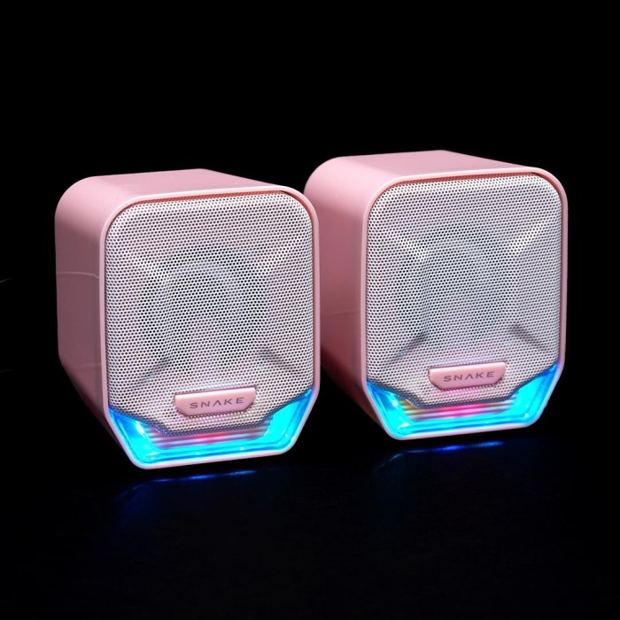 Parlante Snake Gamer Najash Pinkker NJ320 RGB Control De Volumen USB AUX (CAJA ABIERTA)