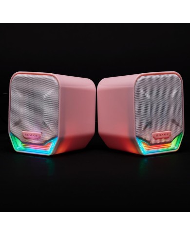 Parlante Snake Gamer Najash Pinkker NJ320 RGB Control De Volumen USB AUX (CAJA ABIERTA)