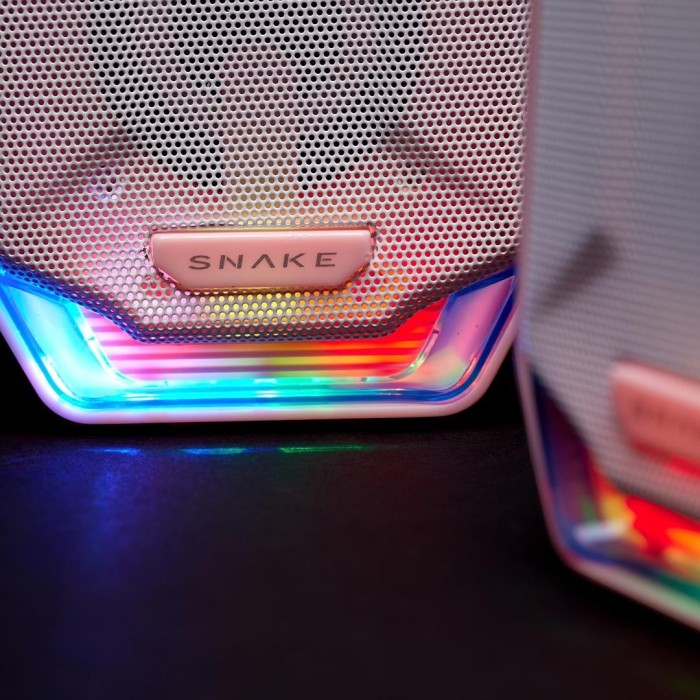 Parlante Snake Gamer Najash Pinkker NJ320 RGB Control De Volumen USB AUX (CAJA ABIERTA)