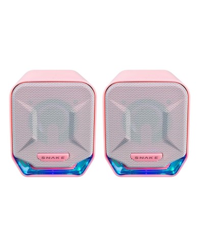 Parlante Snake Gamer Najash Pinkker NJ320 RGB Control De Volumen USB AUX (CAJA ABIERTA)