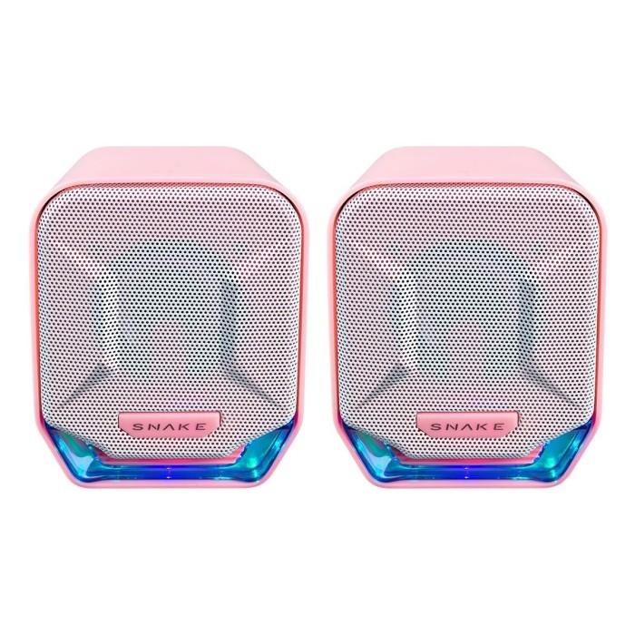 Parlante Snake Gamer Najash Pinkker NJ320 RGB Control De Volumen USB AUX (CAJA ABIERTA)