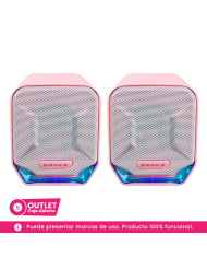 Parlante Snake Gamer Najash Pinkker NJ320 RGB Control De Volumen USB AUX (CAJA ABIERTA)
