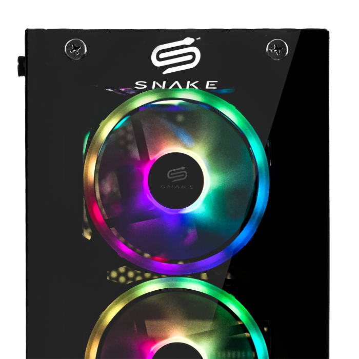 Pc Snake Gamer Vibora Black V10 AMD Ryzen 7 5700G, 16GB RAM + 512GB SSD, WifI + Bluetooth,  Windows 11 Pro