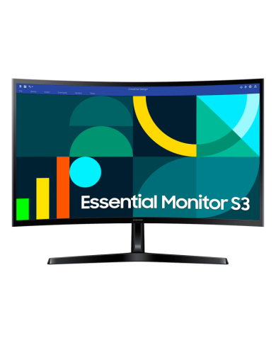 Monitor Samsung Essential S3 S36GD 24" LS24D366GALXZS Curvo FHD VA 100Hz 4ms
