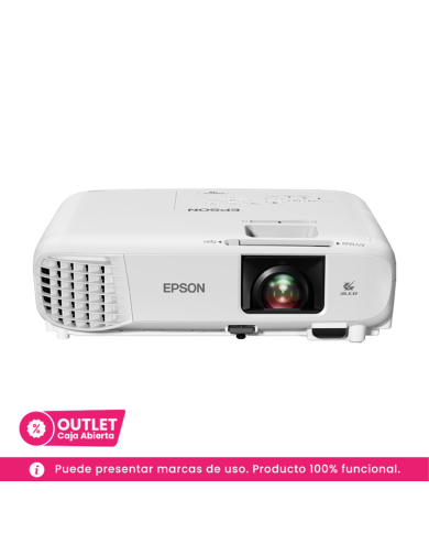 Proyector Epson PowerLite 118 3.800 lúmenes 3LCD XGA con Dual HDMI (CAJA ABIERTA)
