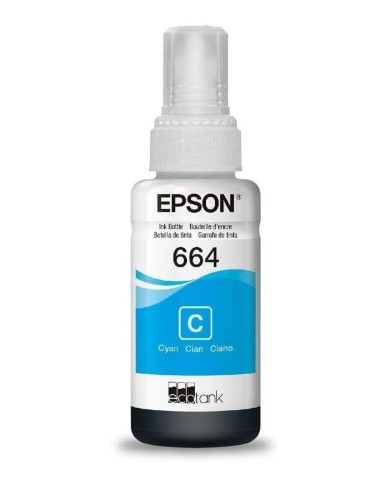 Botellas de Tinta Epson T664 Cian