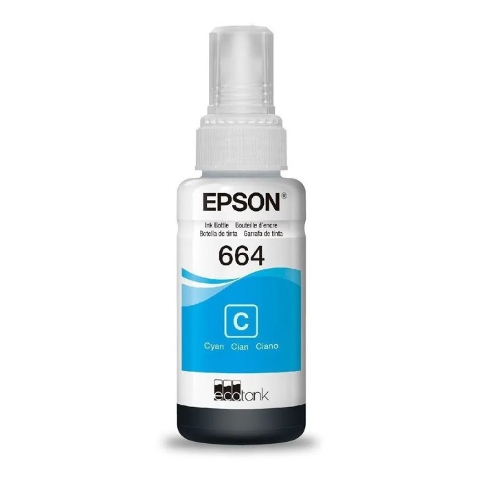 Botellas de Tinta Epson T664 Cian