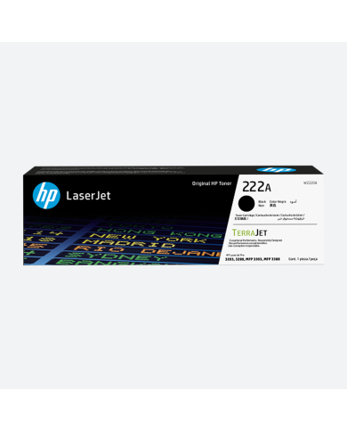 Cartucho de Tóner HP LaserJet 222A Negro Original (W2220A)