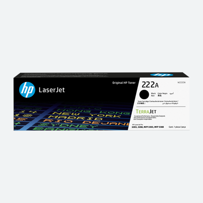 Cartucho de Tóner HP LaserJet 222A Negro Original (W2220A)