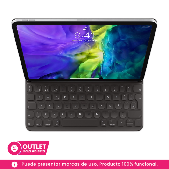 Teclado Apple Smart Keyboard Folio para iPad Pro de 11" para iPad Pro, iPad Air (3rd Gen), iPad (9th Gen) (CAJA ABIERTA)