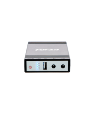 Mini UPS Forza 24W DC-140USB USB, Salidas 5V/9V/12VCC, NEMA 1-15P Portátil