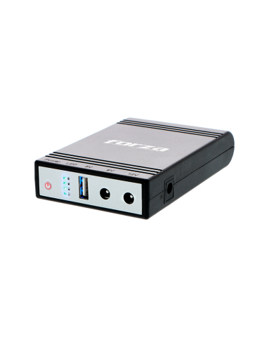 Mini UPS Forza 24W DC-140USB USB, Salidas 5V/9V/12VCC, NEMA 1-15P Portátil