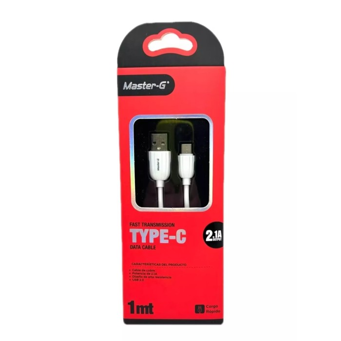 Cable de Carga Rápida Master G USB-A a USB-C 1 metro