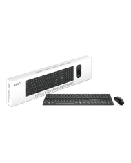 Combo Teclado y Mouse Inalámbrico MSI FORGE K210 Perfil bajo, Dongle USB, Recargable