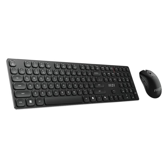 Combo Teclado y Mouse Inalámbrico MSI FORGE K210 Perfil bajo, Dongle USB, Recargable