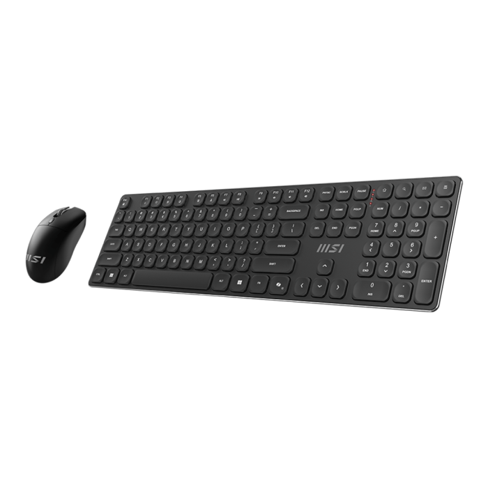 Combo Teclado y Mouse Inalámbrico MSI FORGE K210 Perfil bajo, Dongle USB, Recargable