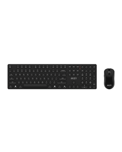 Combo Teclado y Mouse Inalámbrico MSI FORGE K210 Perfil bajo, Dongle USB, Recargable