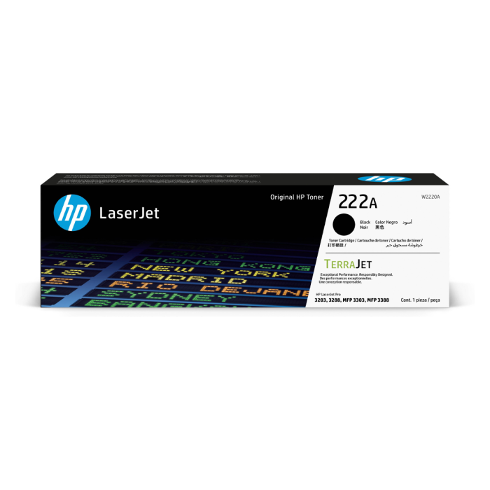 Cartucho de Tóner HP LaserJet 222A Negro Original (W2220A)