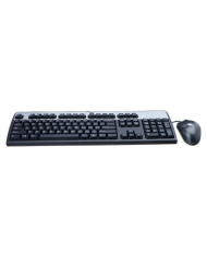 Combo Teclado Mouse Alámbrico HP 631341-B21 Teclado Inglés Mouse Optico USB Negro