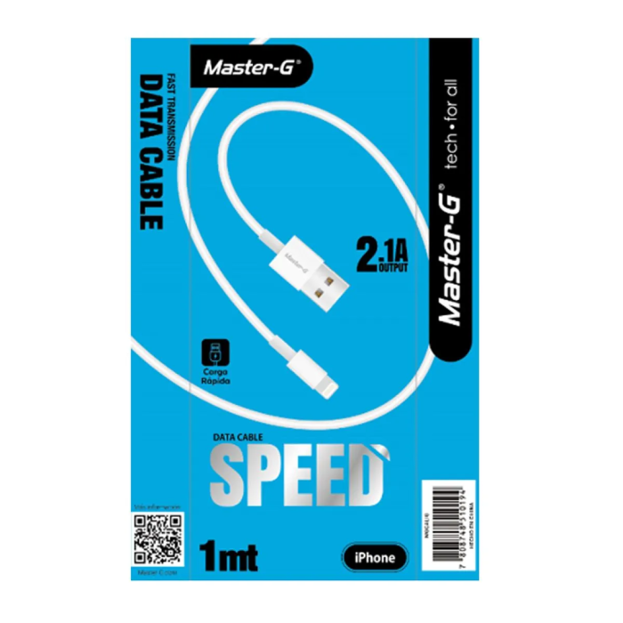 Cable de Carga Rápida USB-A a Lightning Master-G MGCalig